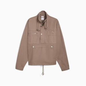 PUMA Represent Half Zip Jacket Mens Brown Casual Athletic Outerwear 63254196